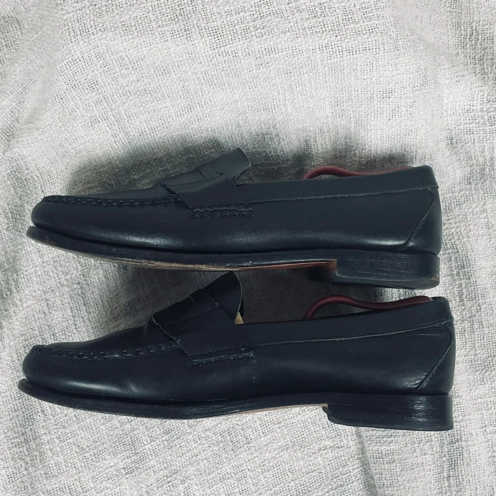Allen Edmonds Cavanaugh Loafers Mens 10 E Black Leather Penny Dress Made USA